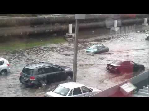 Потоп в Саратове 21 августа 2012 года