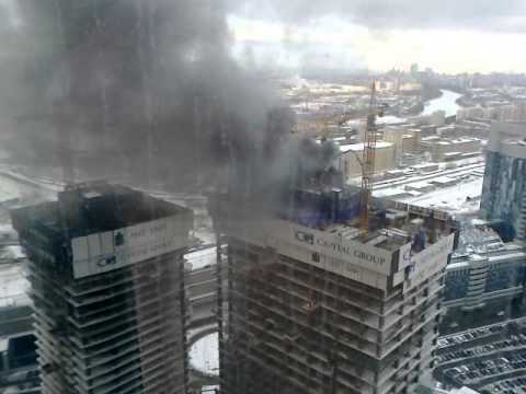 Новый пожар в Москва-сити
