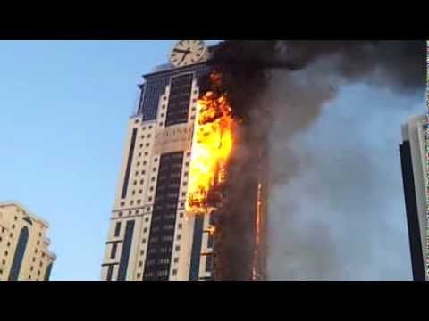 Пожар в Грозный Сити 03 — 04 апреля 2013 года Прямой эфир / Трансляция