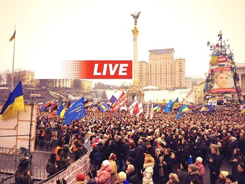 Революция Украина Евромайдан 15 января 2014 года Прямой эфир / Трансляция