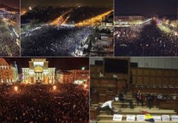 Румыния: Массовый протест против антикоррупционных законов 04 — 05 февраля 2017 года Прямой эфир Трансляция
